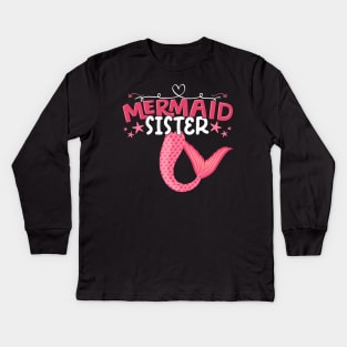 Mermaid Sister - Girl Birthday Party Gift product Kids Long Sleeve T-Shirt